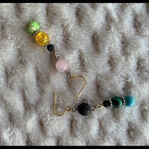 Multicolor Gemstone Drop Earrings